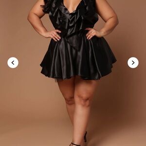 Rebecca Ruffle Mini Dress